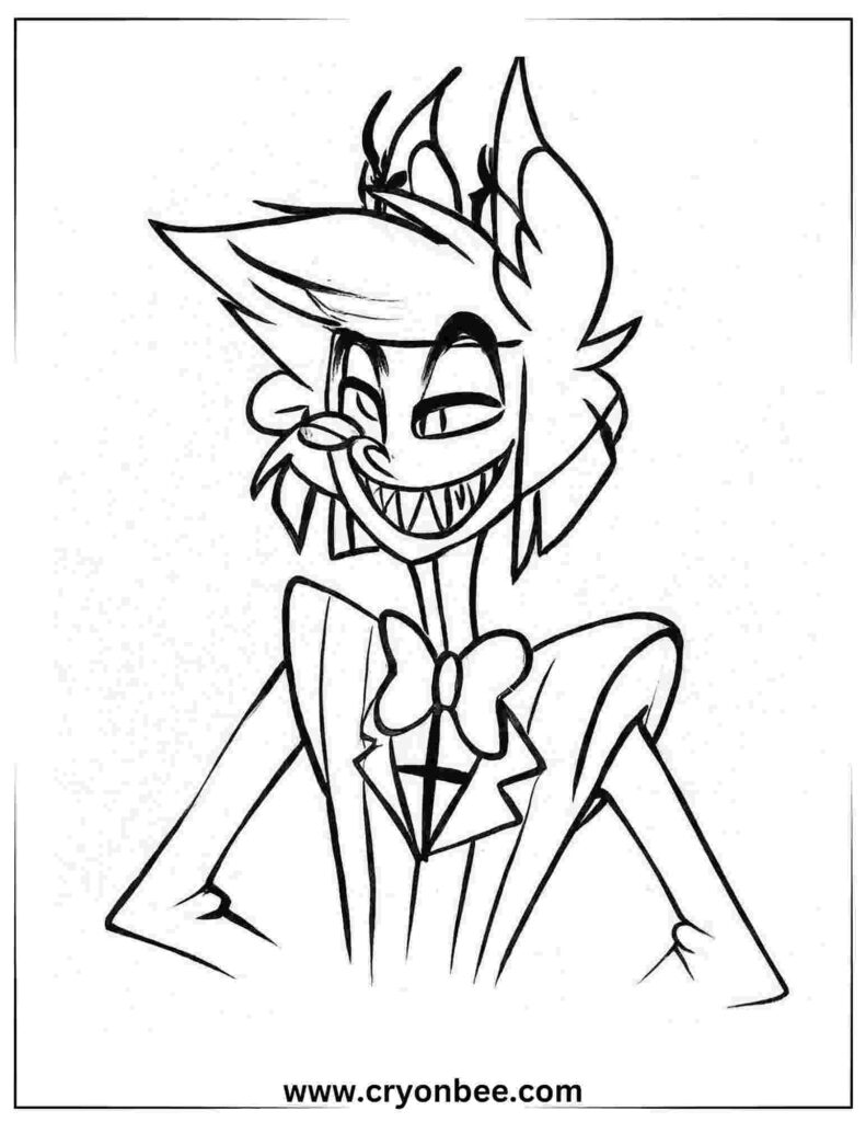 Free Hazbin Hotel Coloring Pages in 2024