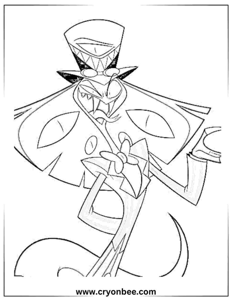 Free Hazbin Hotel Coloring Pages in 2024